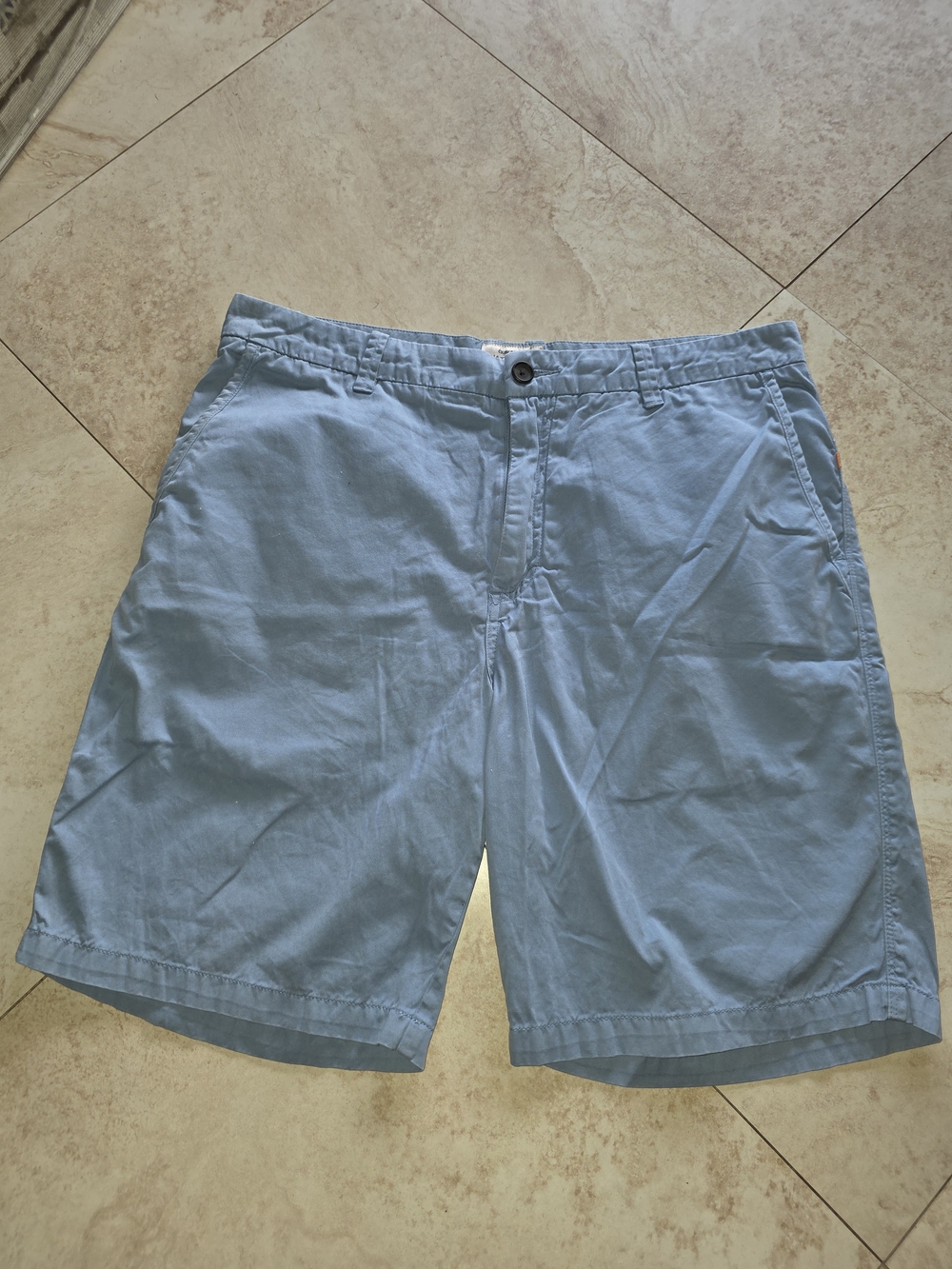 Quiksilver Light Blue Flat-Front Men's Shorts